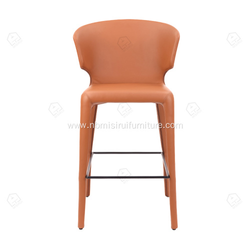 Upholstery leather commercial bar stool